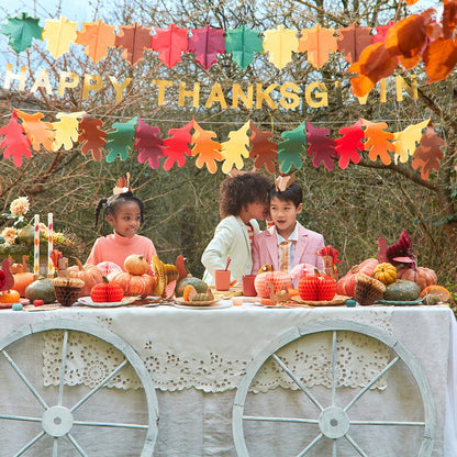 Tissue Paper Thanksgiving Garland