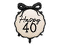 Foil Balloon Pill Happy ''60'', 47.5x45 cm, mix