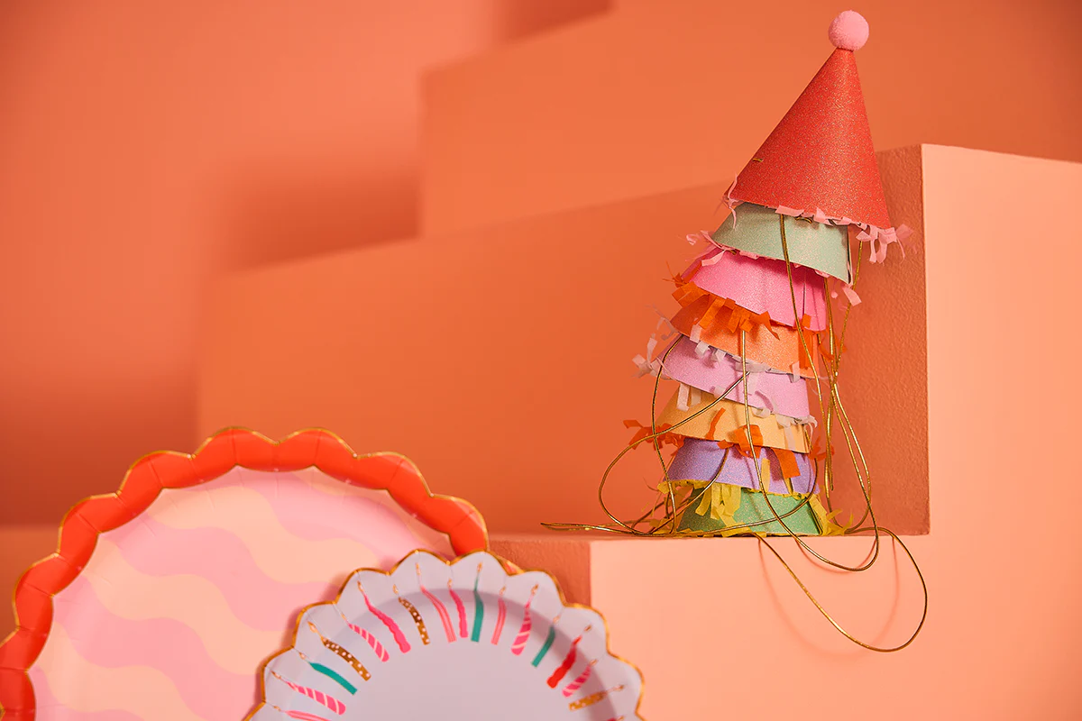 Top of the Fun Glitter Party Hats Set