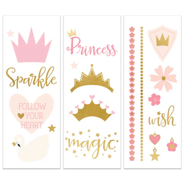 Princess Temporary Tattoos