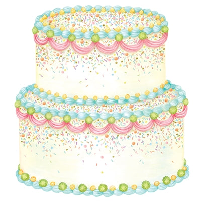 Die-Cut Birthday Cake Placemat-12 Sheets