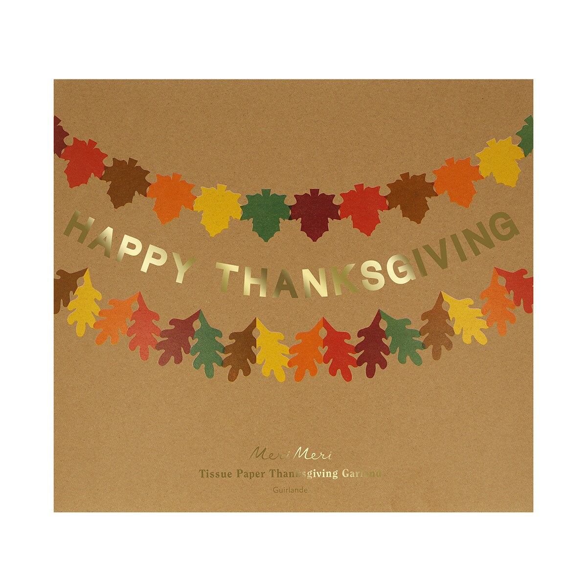 Tissue Paper Thanksgiving Garland