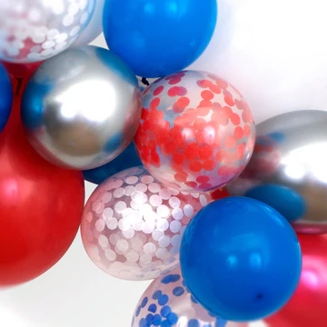 4th of July Balloon Garland Kit (x 40 balloons)