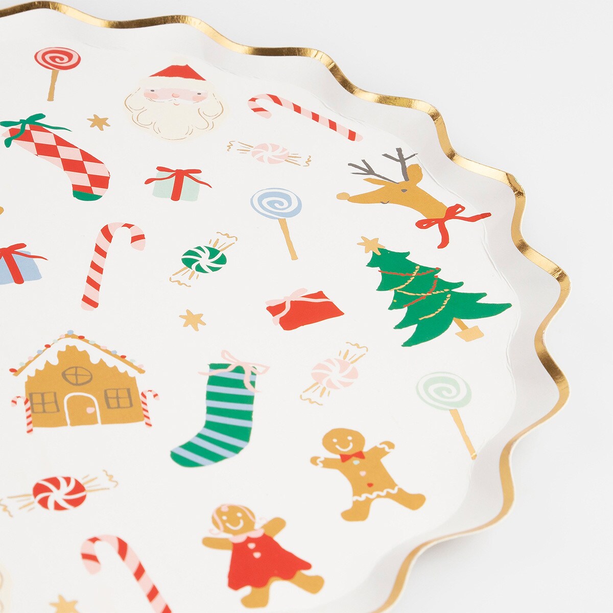 Jolly Christmas Dinner Plates (x 8)