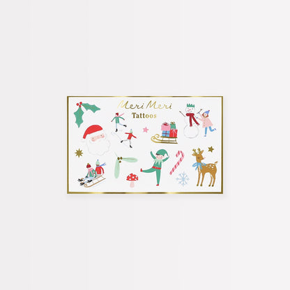 Mixed Icon Christmas Temporary Tattoos (x 2 sheets)