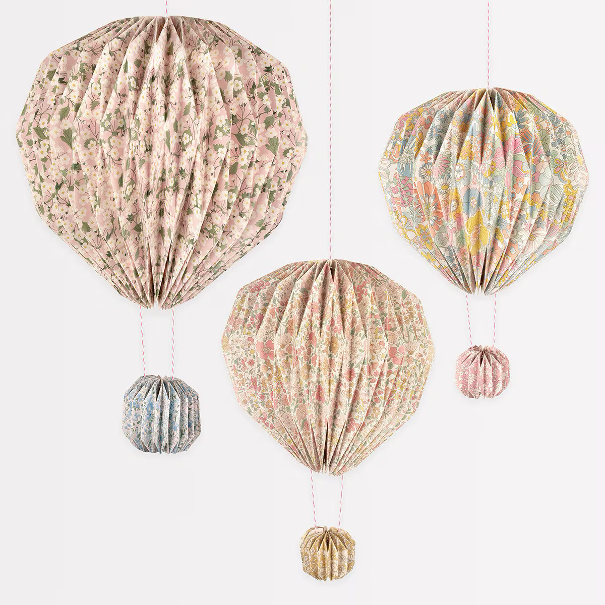 Meri Meri x Liberty Origami Balloon Decorations (x 3)
