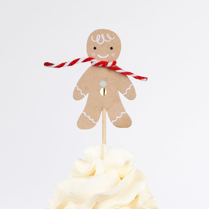 Gingerbread Cupcake Kit (x 24 toppers)