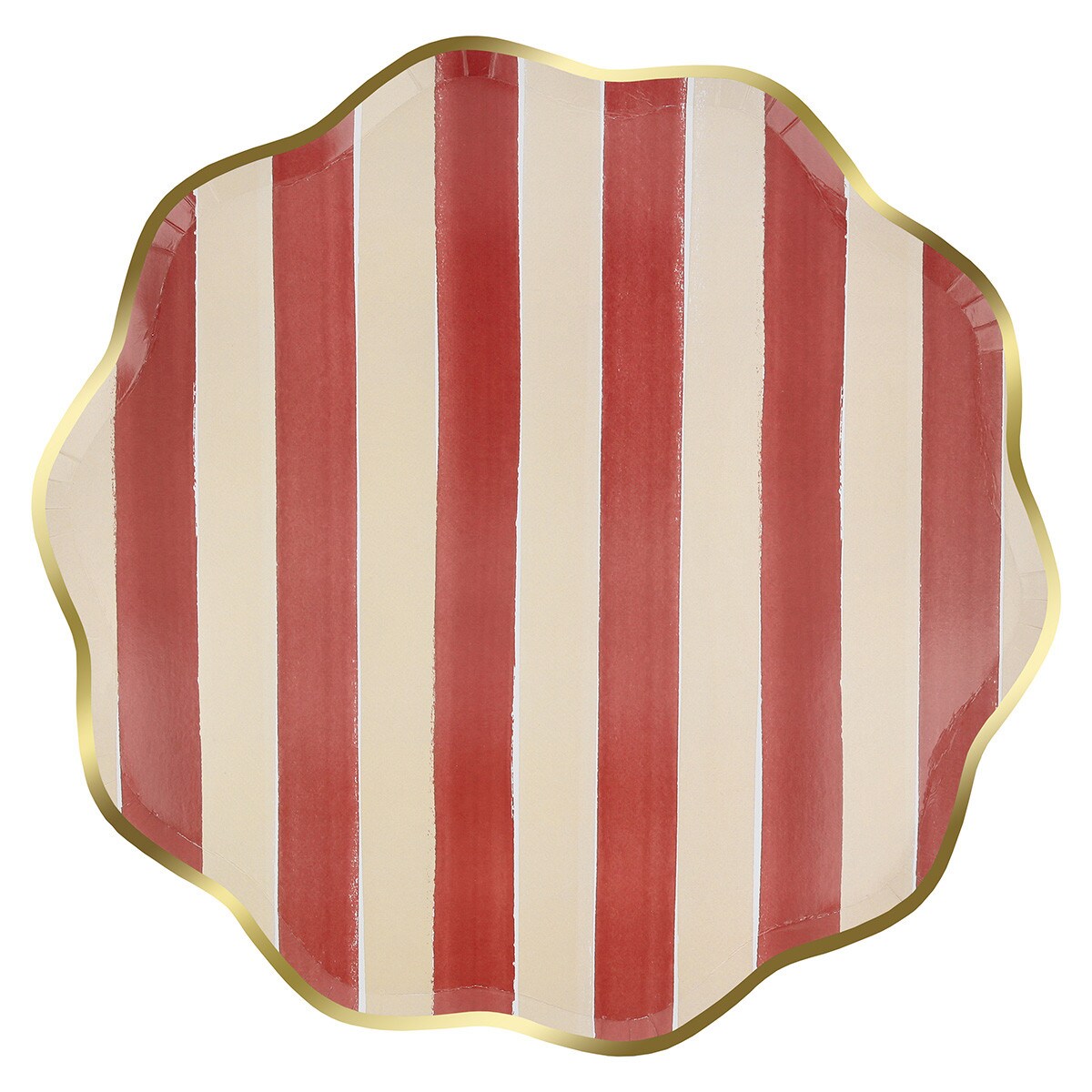Fall Stripe Dinner Plates (x 8)