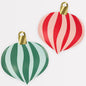 Striped Ornament Plates (x 8)