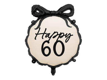 Foil Balloon Pill Happy ''60'', 47.5x45 cm, mix
