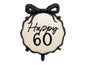 Foil Balloon Pill Happy ''60'', 47.5x45 cm, mix