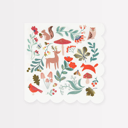 Winter Woodland Large Napkins (x 16)