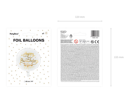 Foil Balloon, Happy Birthday to You