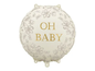 Foil Balloon Disc Oh Baby (35X35CM)