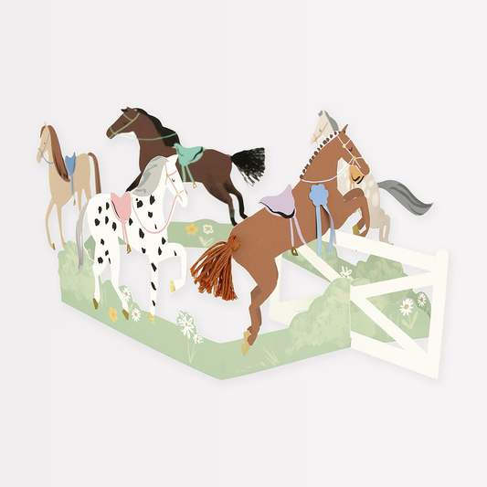 Concertina Horse Card