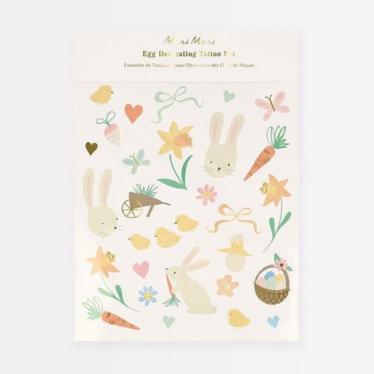 Easter Icons Egg Decorating Tattoo Set (x 90 tattoos)
