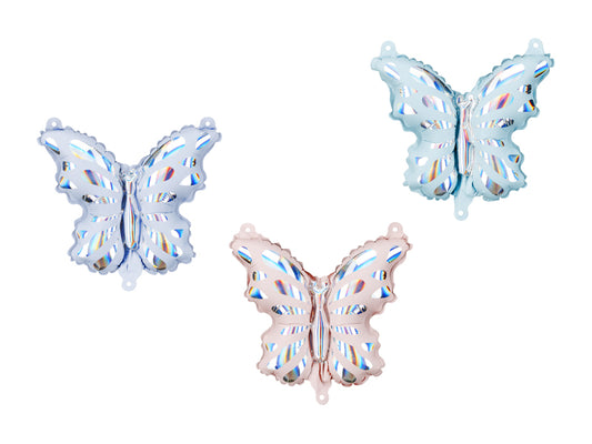Foil Balloons for Garland Butterflies, mix, 19x23 cm