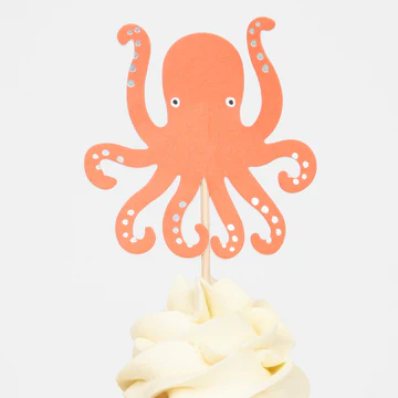 Octopus & Shark Cupcake Kit (x 24 toppers)