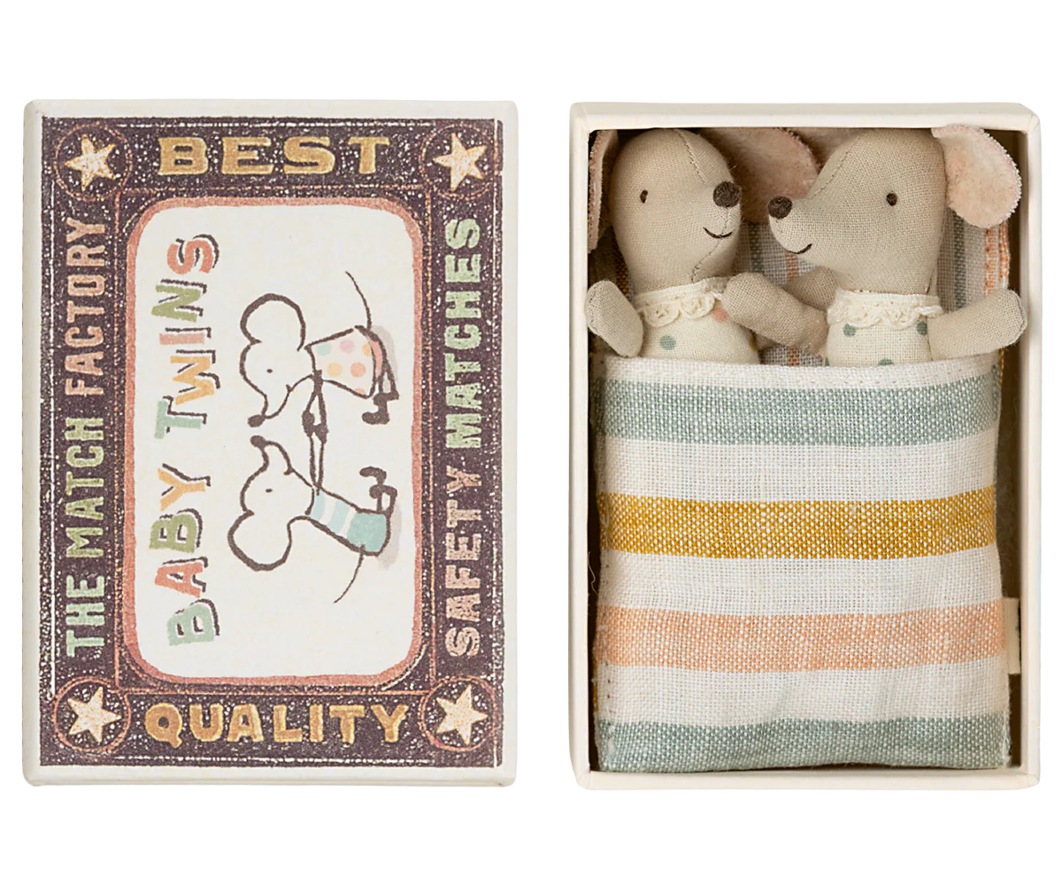 Twins, Baby Mice in Matchbox