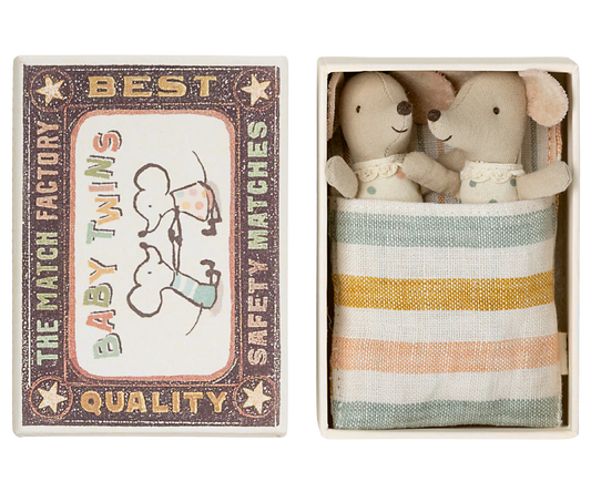 Twins, Baby Mice in Matchbox