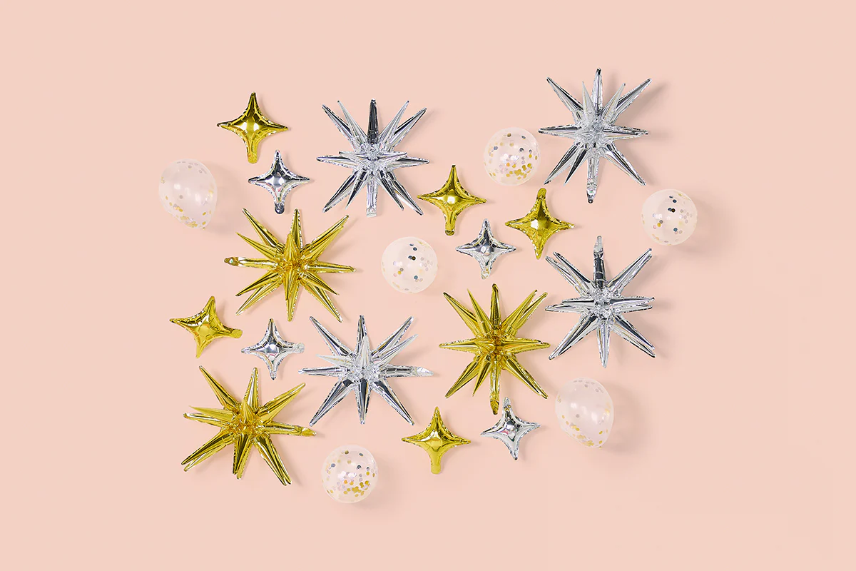 Sparkle and Shine Mylar Balloon Pack