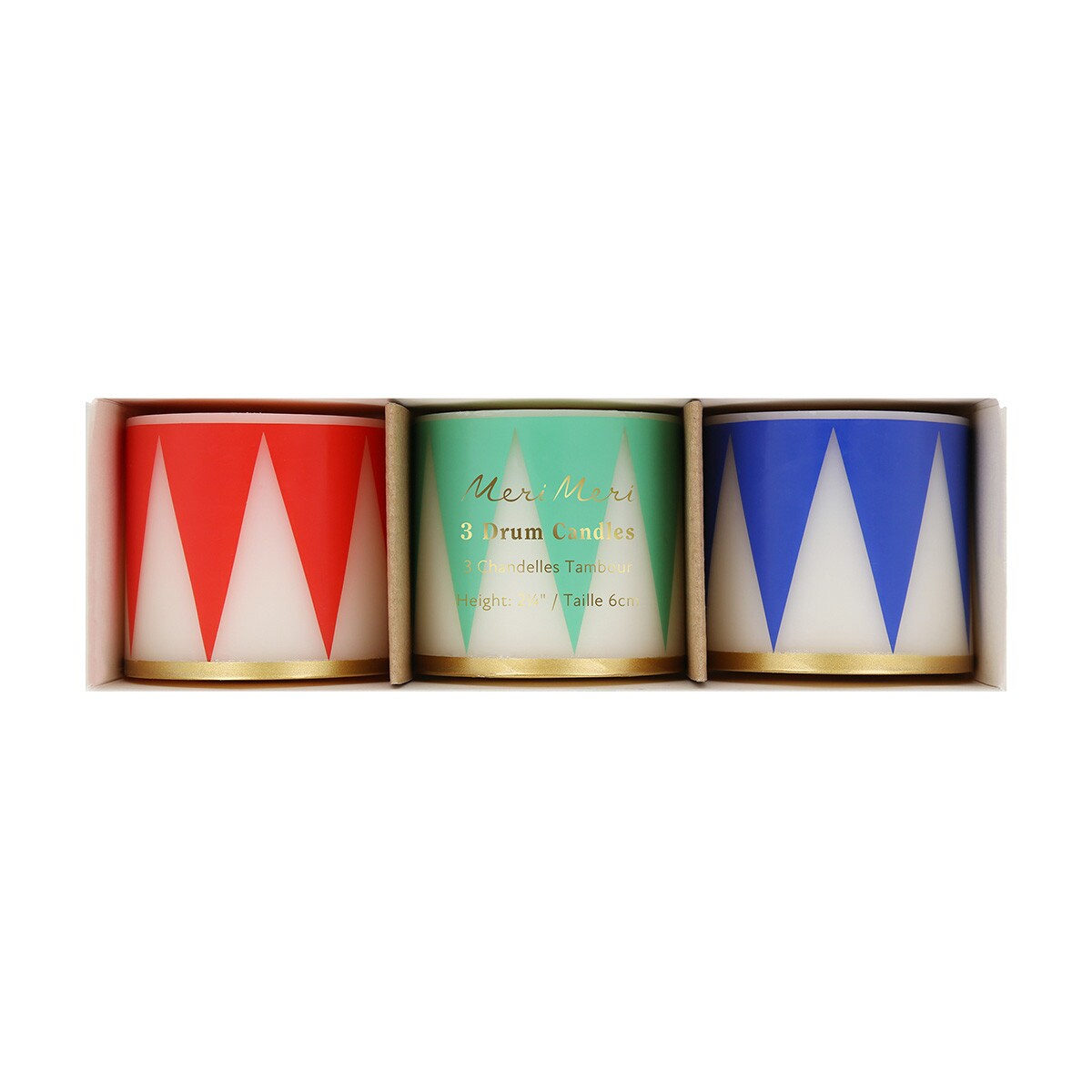 Small Drum Candles (x 3)