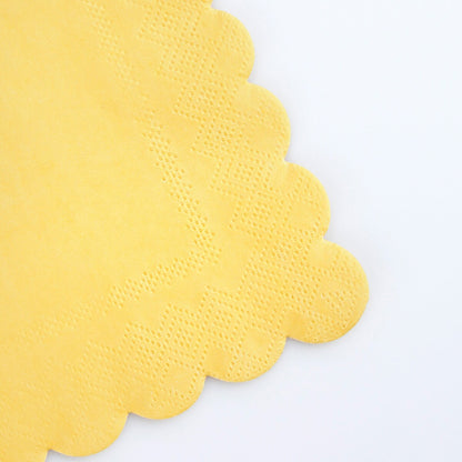 Lemon Sherbet Large Napkins (x 16)