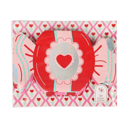 Valentine's Candy Shaped Napkins (20 count)