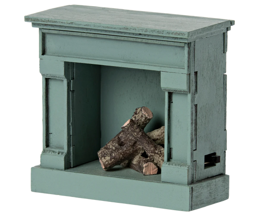 Fireplace, Mouse- Blue