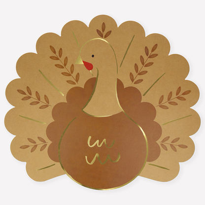 Folk Turkey Paper Placemats (x 12)