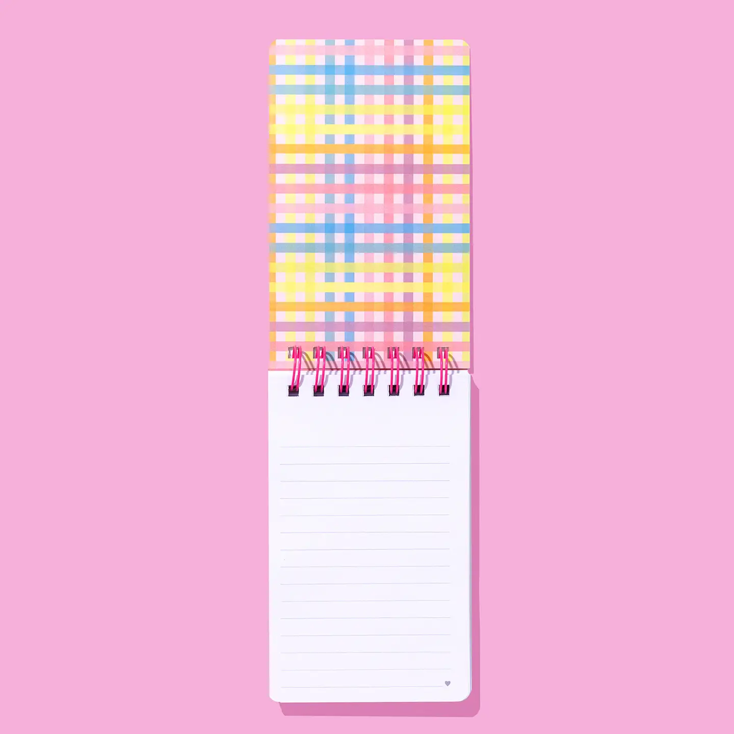 Small Spiral Top Notebook - Colorful Bows