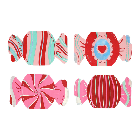 Valentine's Candy Shaped Napkins (20 count)