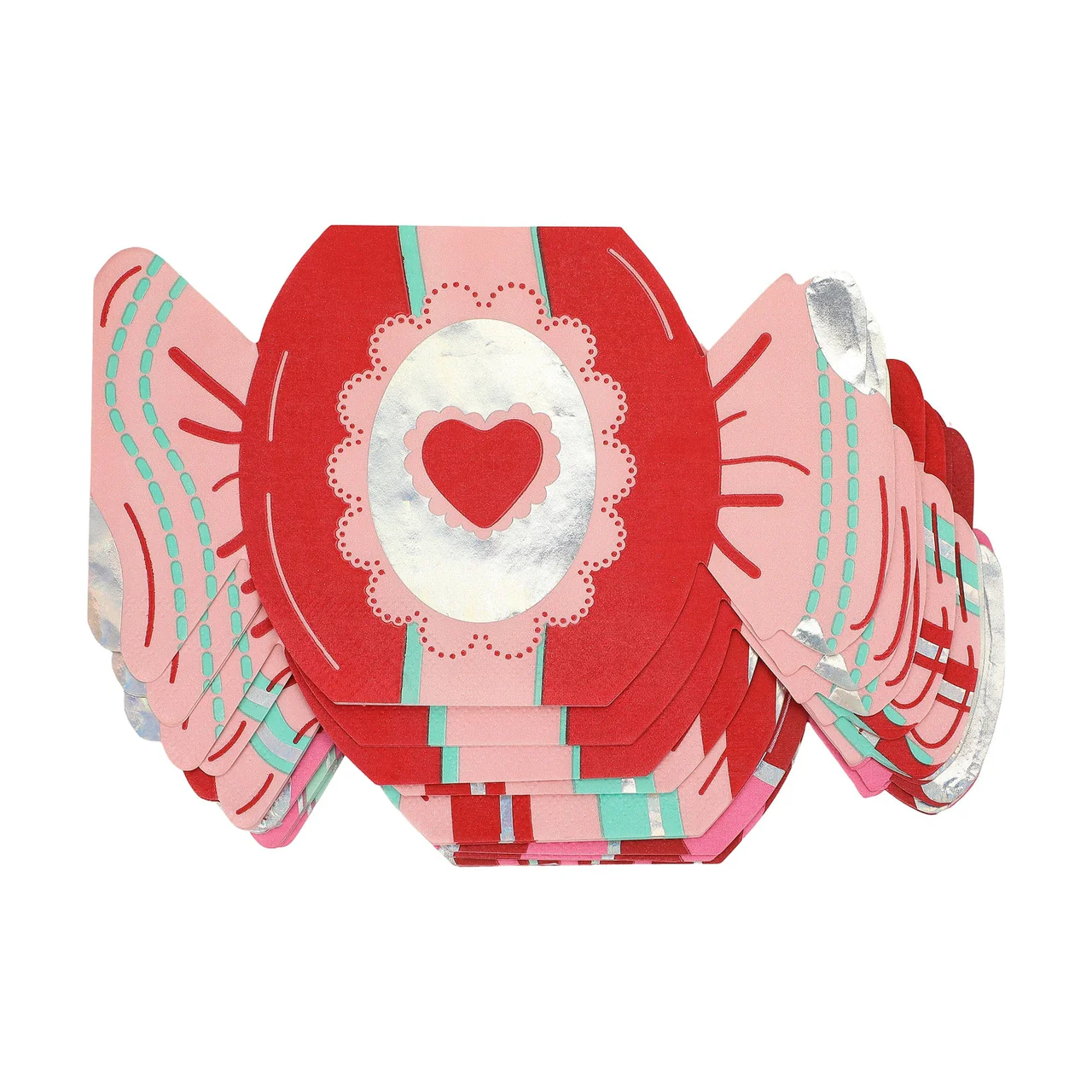 Valentine's Candy Shaped Napkins (20 count)