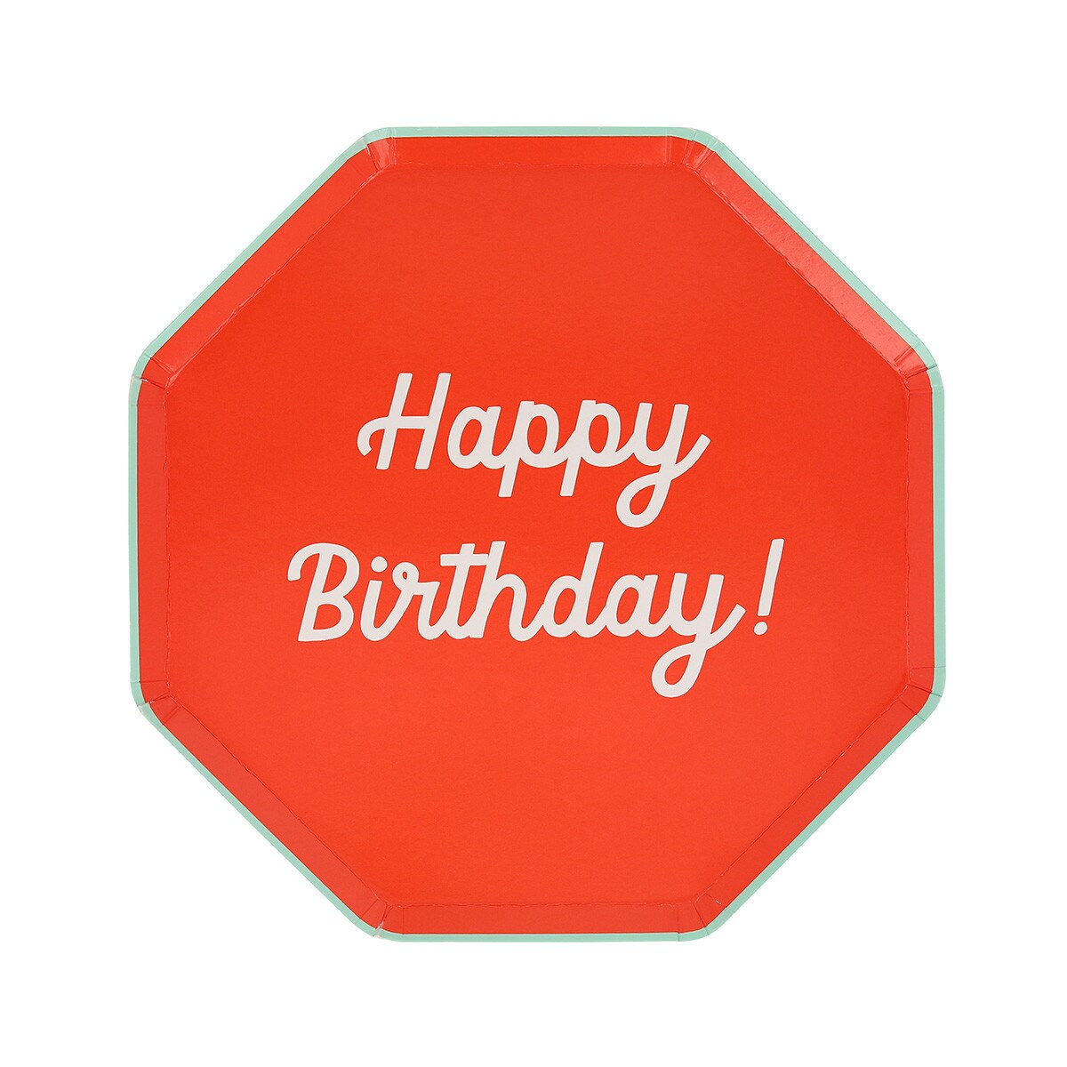Mixed Happy Birthday Side Plates (x 8)