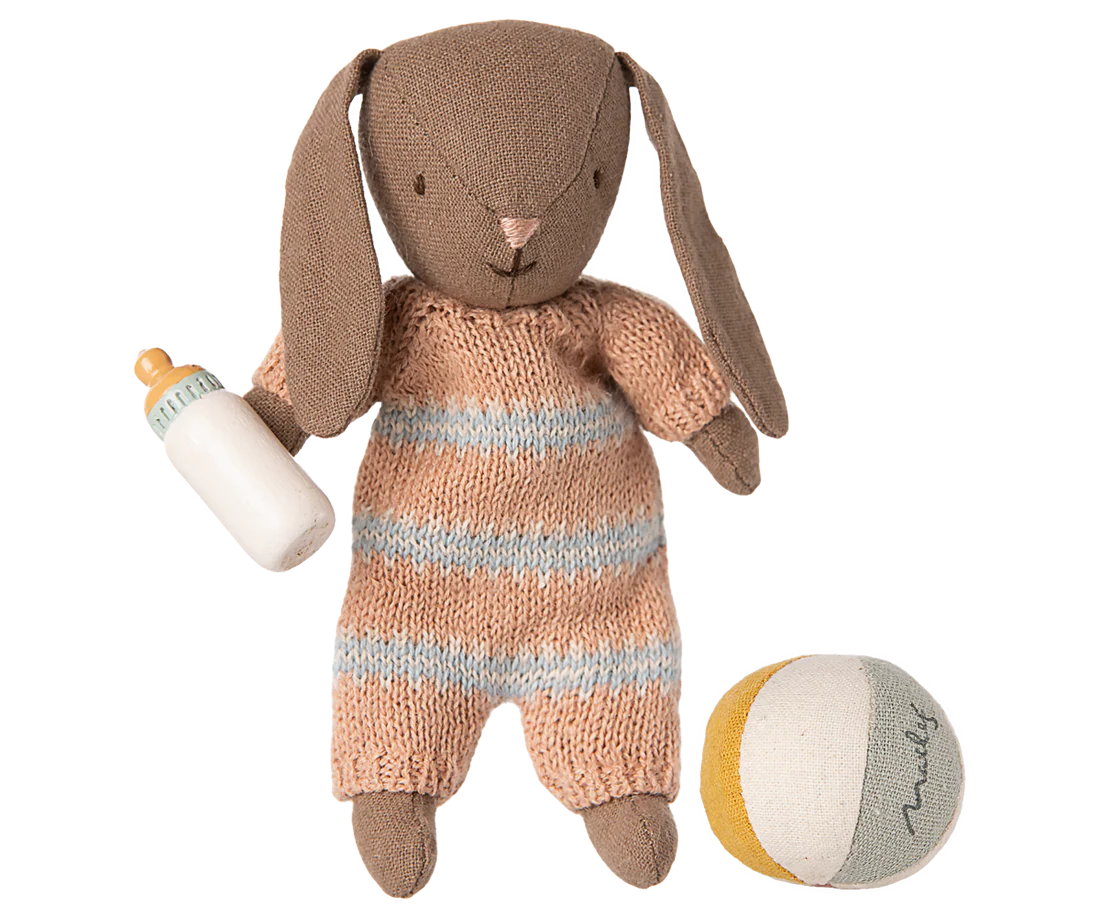 Bunny set, Micro - Brown - Dusty rose