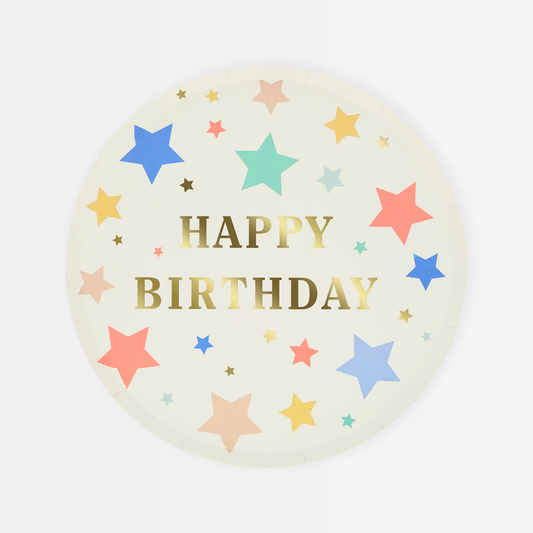 Happy Birthday Stars Side Plates