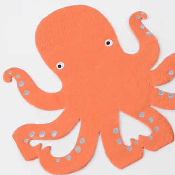 Octopus Napkins (x16)