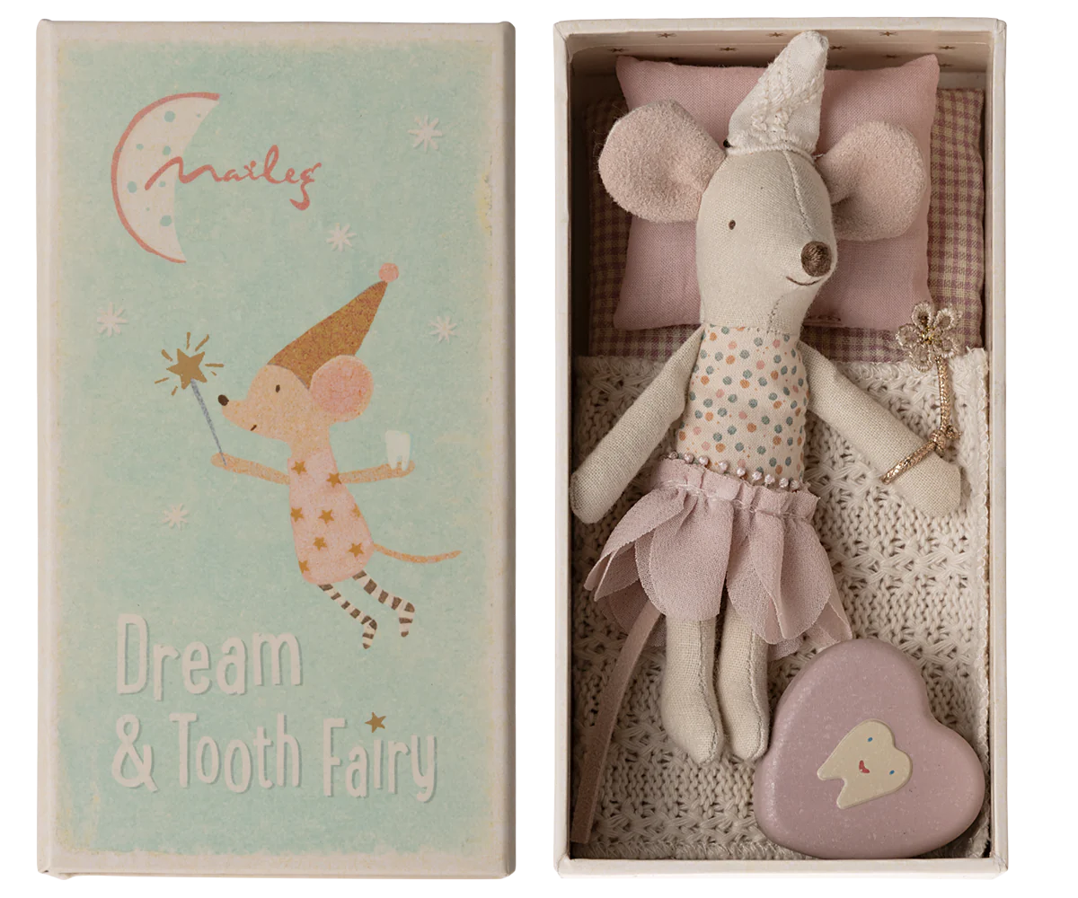 Tooth Fairy Mouse, Little Sister in Matchbox