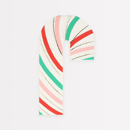 Stripy Candy Cane Napkins (x 16)