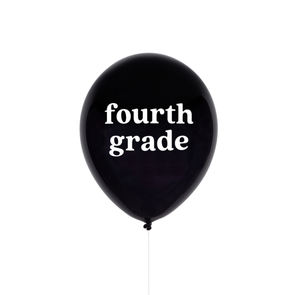 Fourth Grade Printed Balloon