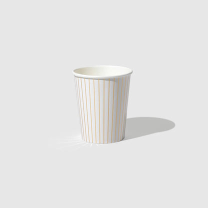 Gold Pinstripe Cups