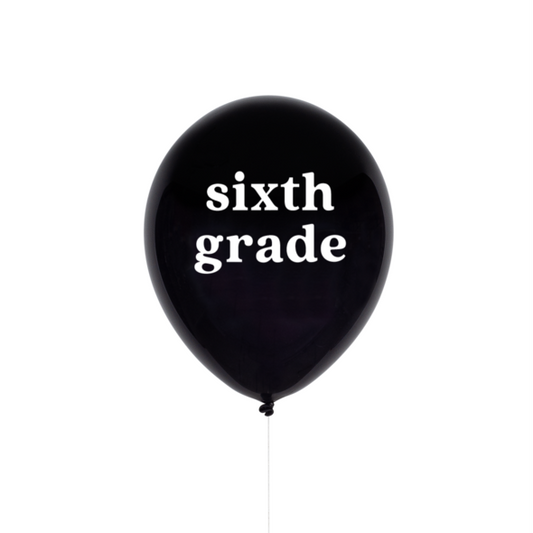 Sixth Grade Printed Balloon
