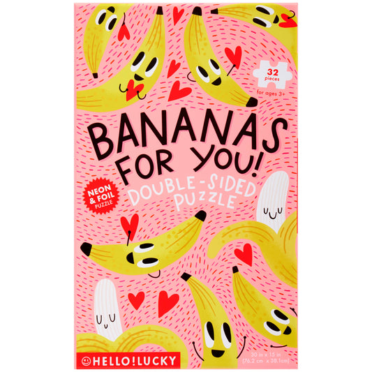 HELLO!LUCKY BANANAS FOR YOU DBL SIDED PUZZLE