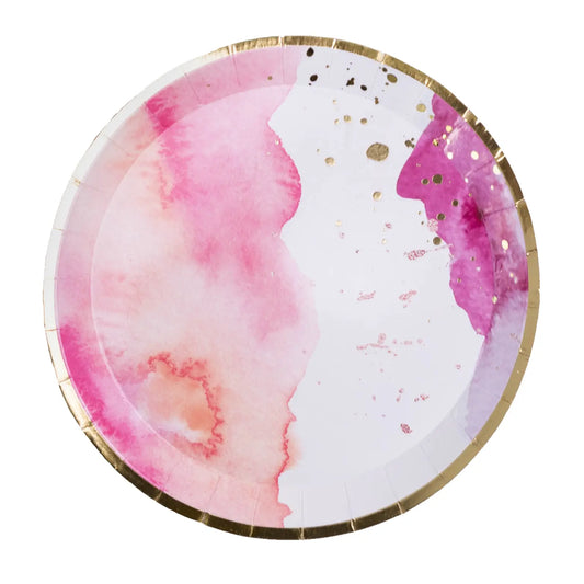 Pretty in Pink Dessert Plates - 8 Pk.