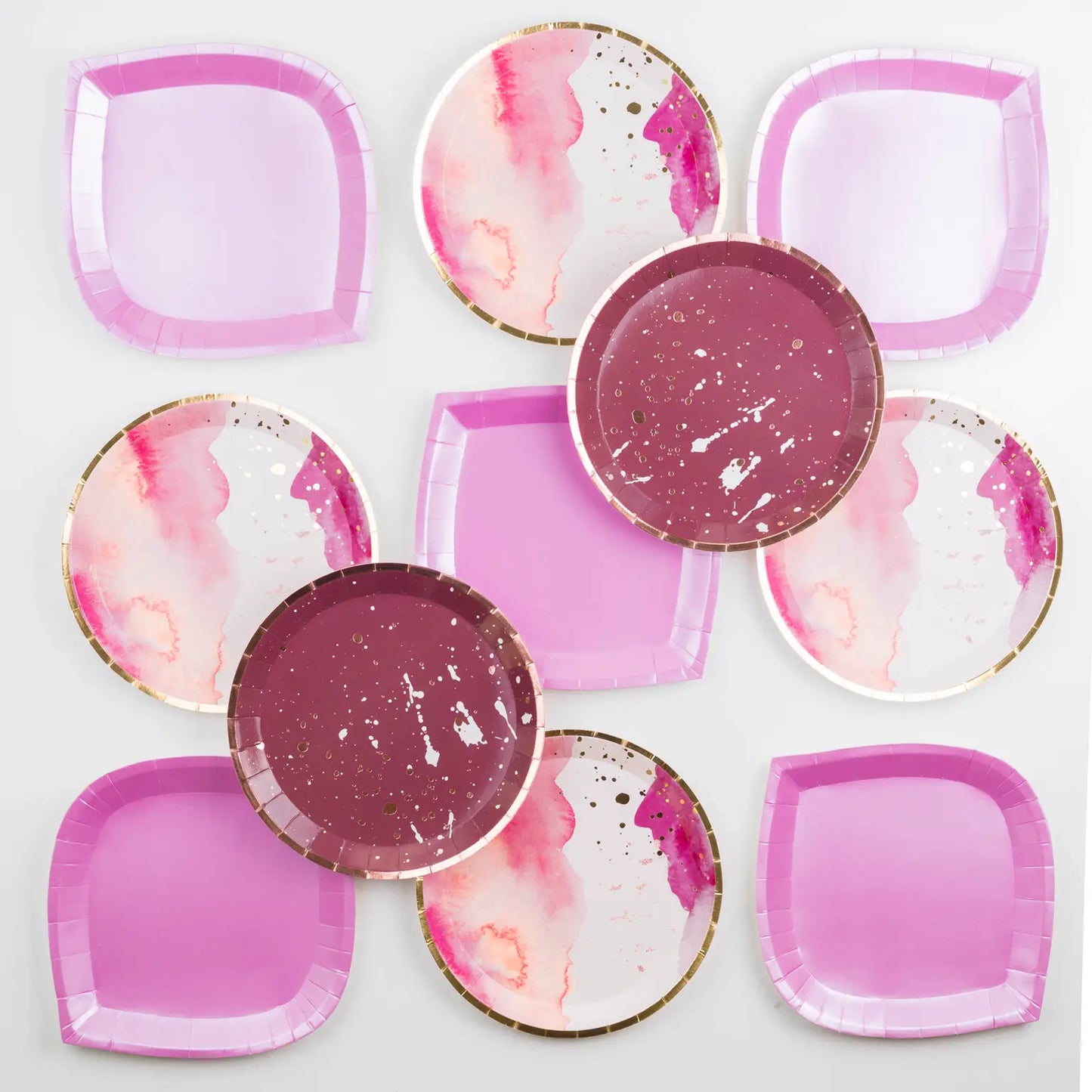 Pretty in Pink Dessert Plates - 8 Pk.