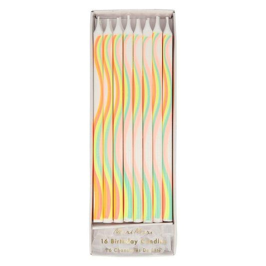 Rainbow Pattern Candles