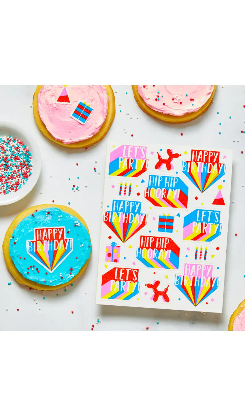 Edible Stickers for Baking & Food Crafts – Happy Birthday