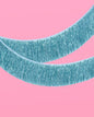 Party Blue Fringe Foil Banner, Birthday Decorations, Shower
