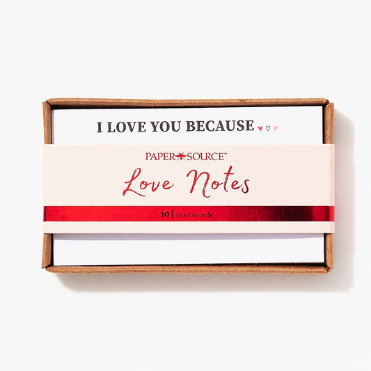 I Love You Because Card 2x3.5 S/10