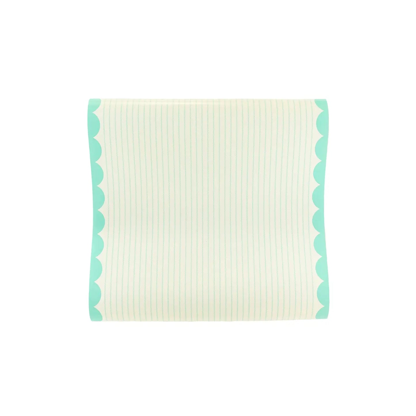 Cake By Courtney Blue Scalloped Paper Table Runner